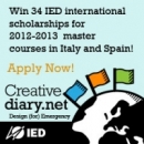 Istituto Europeo di Design (Italy, Spain) starts scholarship competition on Master programs 2013/14 academic year!