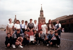 Russia - Teenagars group before departure to the UK